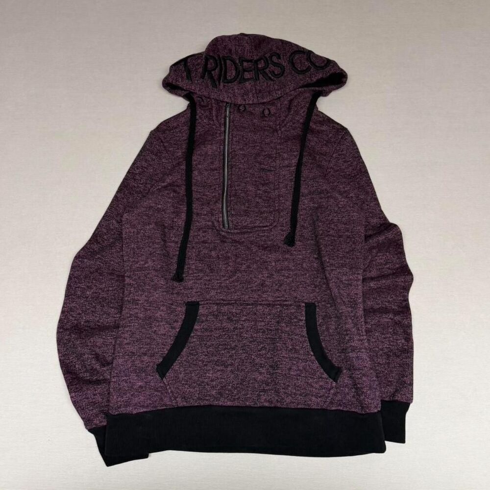 Fox-racing Men's Purple and Black Hoodie